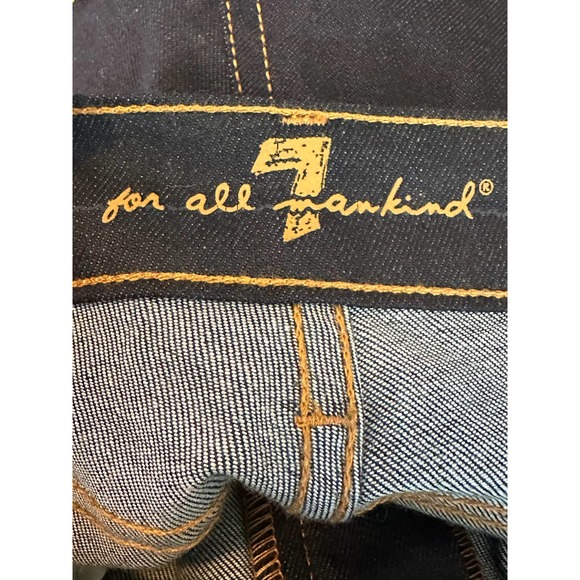 7 for all mankind blue dark wash bootcut women jeans size 28 - Picture 10 of 10